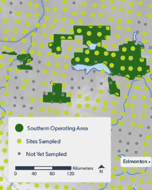 Map of monitoring sites.